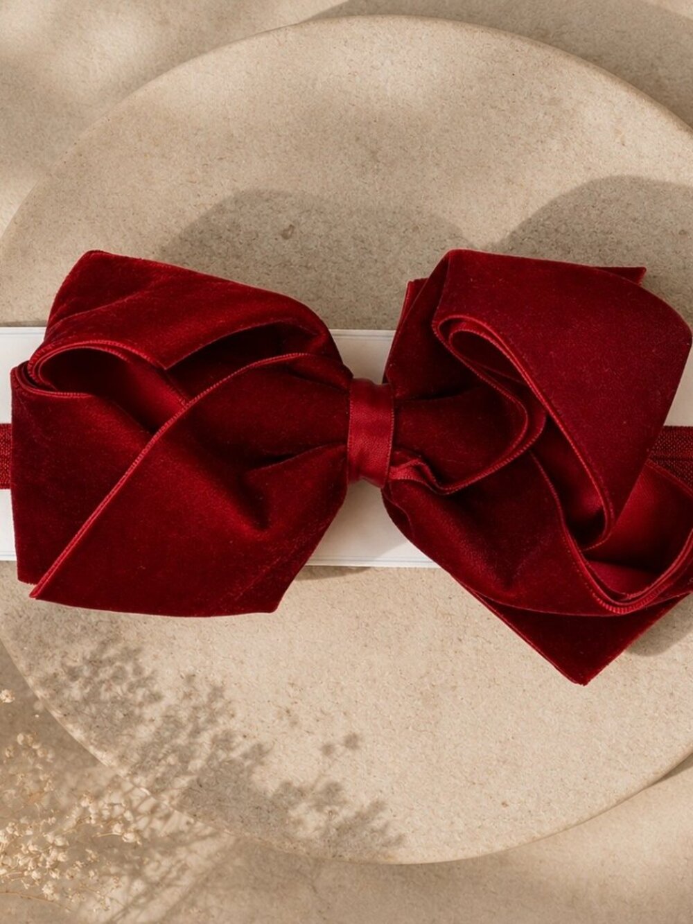 Edgehill Collection Headband w Red Velvet Bow NWT